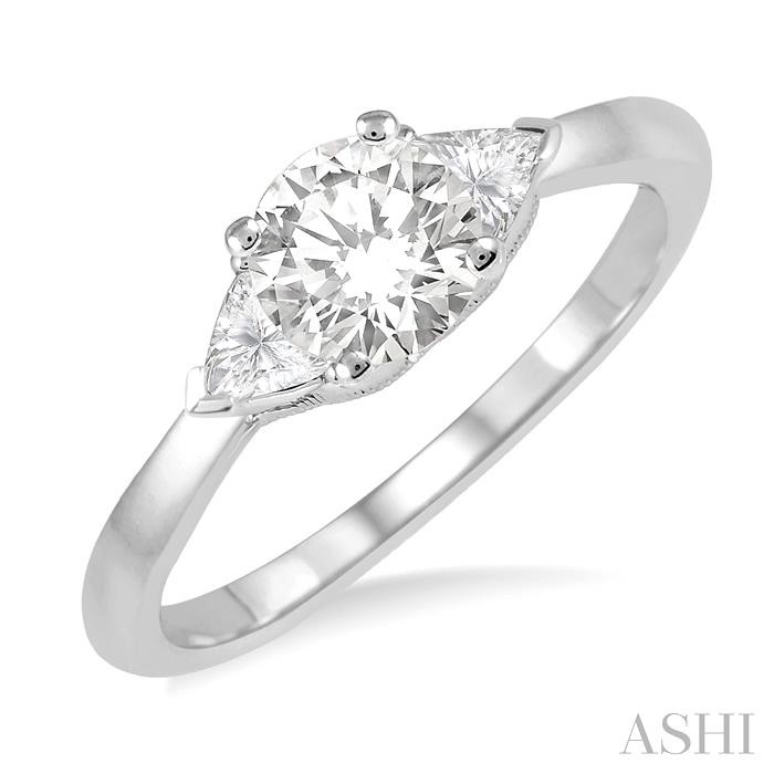 SEMI-MOUNT DIAMOND ENGAGEMENT RING