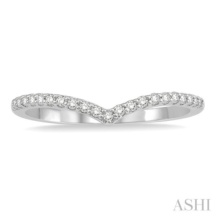 Chevron Diamond Wedding Band-2