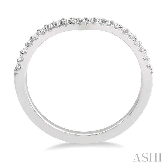 Chevron Diamond Wedding Band-3