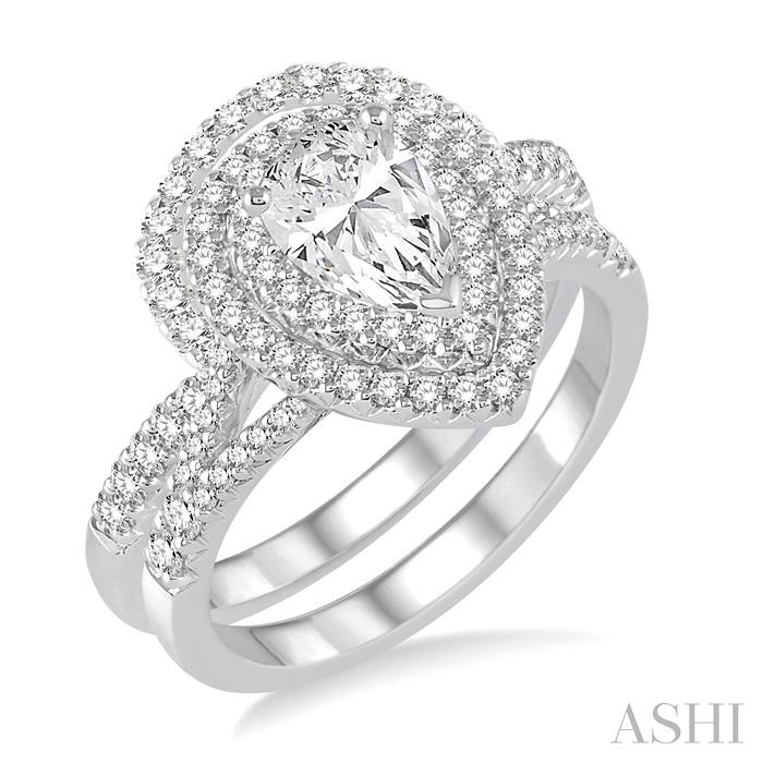 PEAR SHAPE DIAMOND WEDDING SET