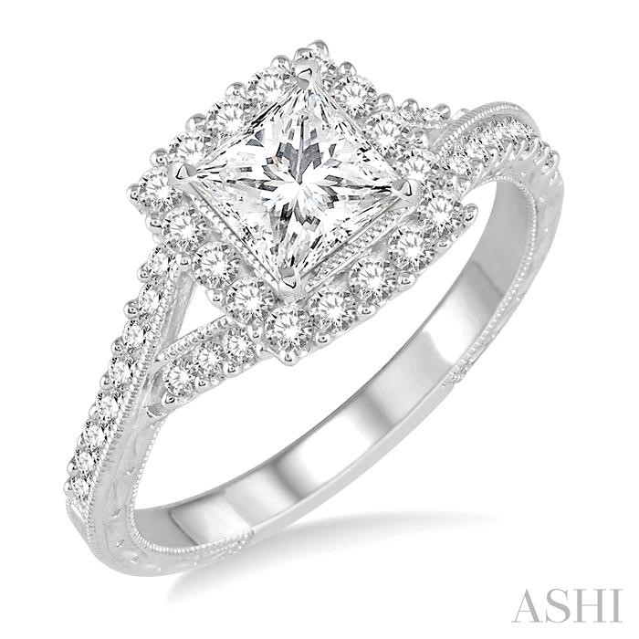 HALO DIAMOND ENGAGEMENT RING