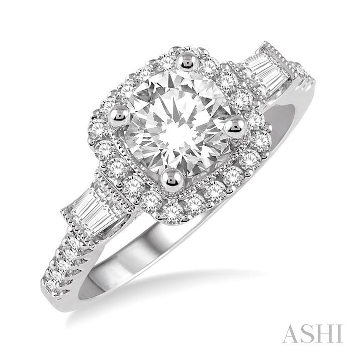 HALO DIAMOND ENGAGEMENT RING