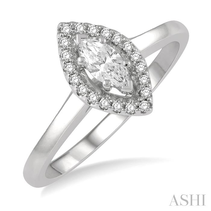 MARQUISE SHAPE DIAMOND ENGAGEMENT RING