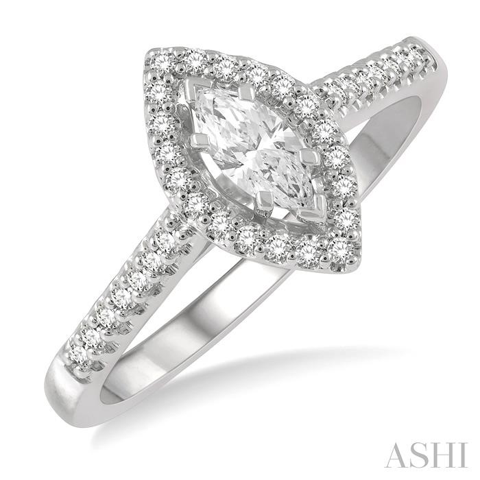 MARQUISE SHAPE DIAMOND ENGAGEMENT RING
