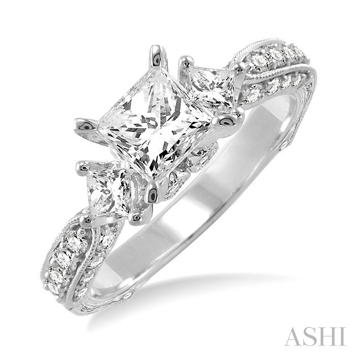 PAST PRESENT & FUTURE SEMI-MOUNT DIAMOND ENGAGEMENT RING
