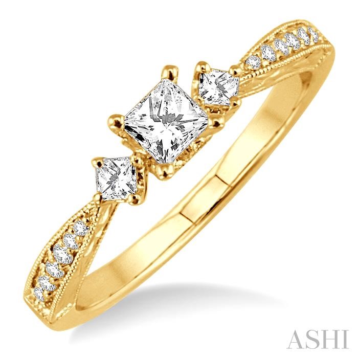 PAST PRESENT & FUTURE DIAMOND ENGAGEMENT RING