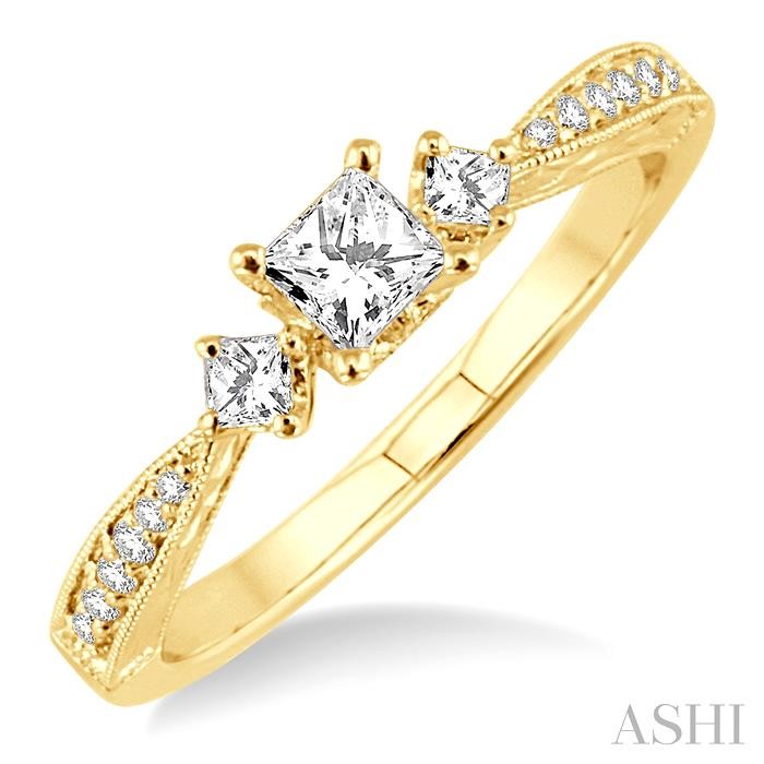 PAST PRESENT & FUTURE SEMI-MOUNT DIAMOND ENGAGEMENT RING