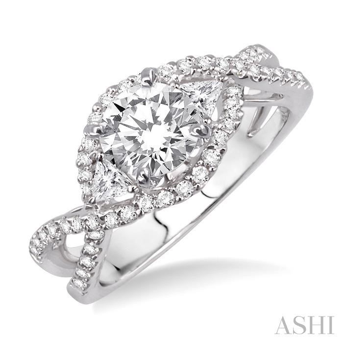 SEMI-MOUNT DIAMOND ENGAGEMENT RING