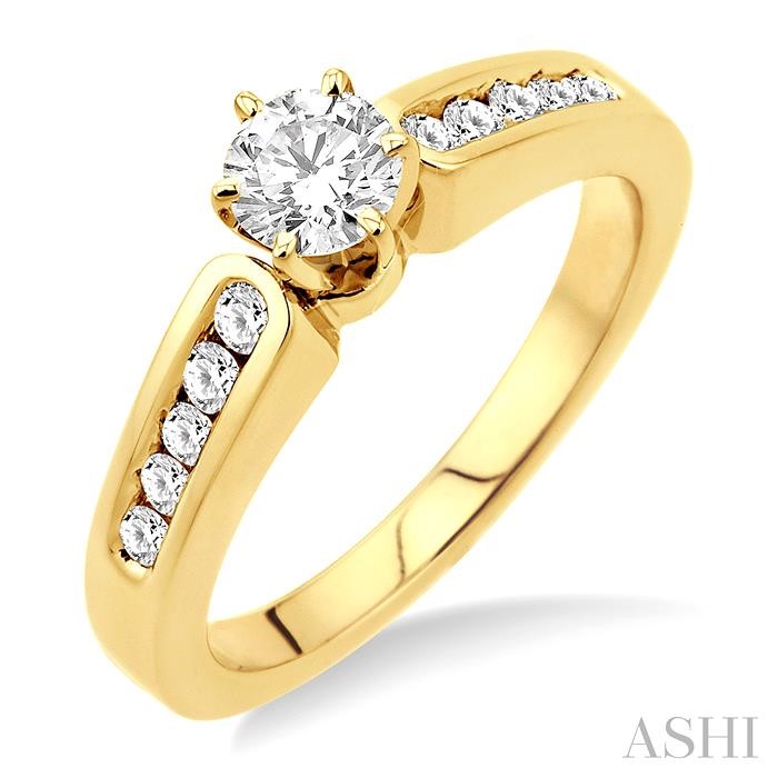 SEMI-MOUNT DIAMOND ENGAGEMENT RING