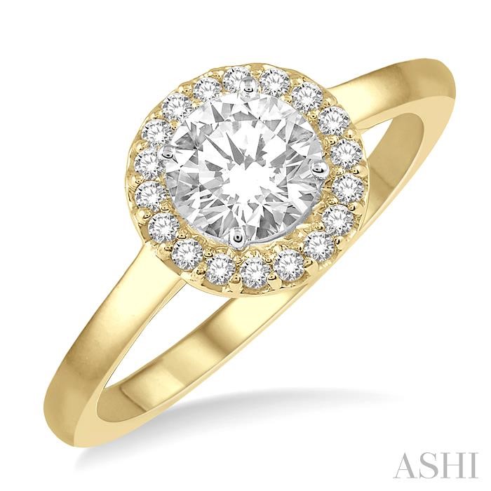 SEMI-MOUNT DIAMOND ENGAGEMENT RING