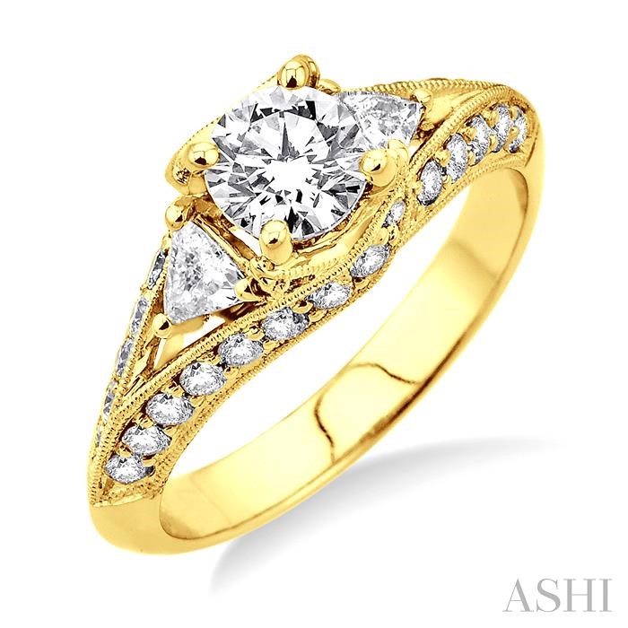 SEMI-MOUNT DIAMOND ENGAGEMENT RING
