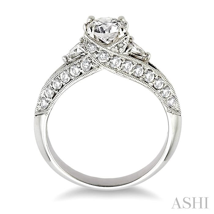Round Shape Semi-Mount Diamond Engagement Ring-3