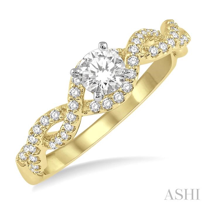SEMI-MOUNT DIAMOND ENGAGEMENT RING