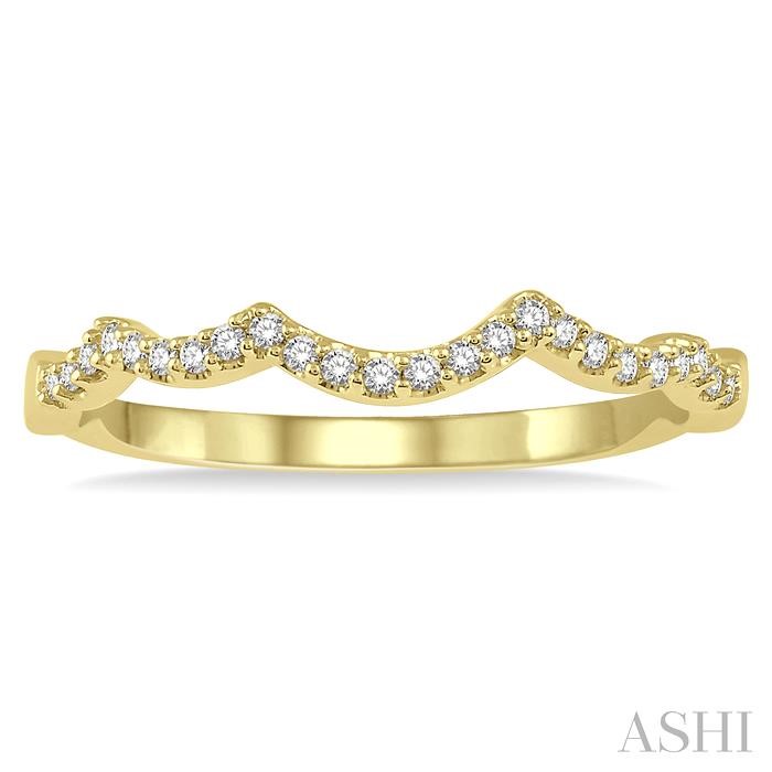 Wave Diamond Wedding Band-2