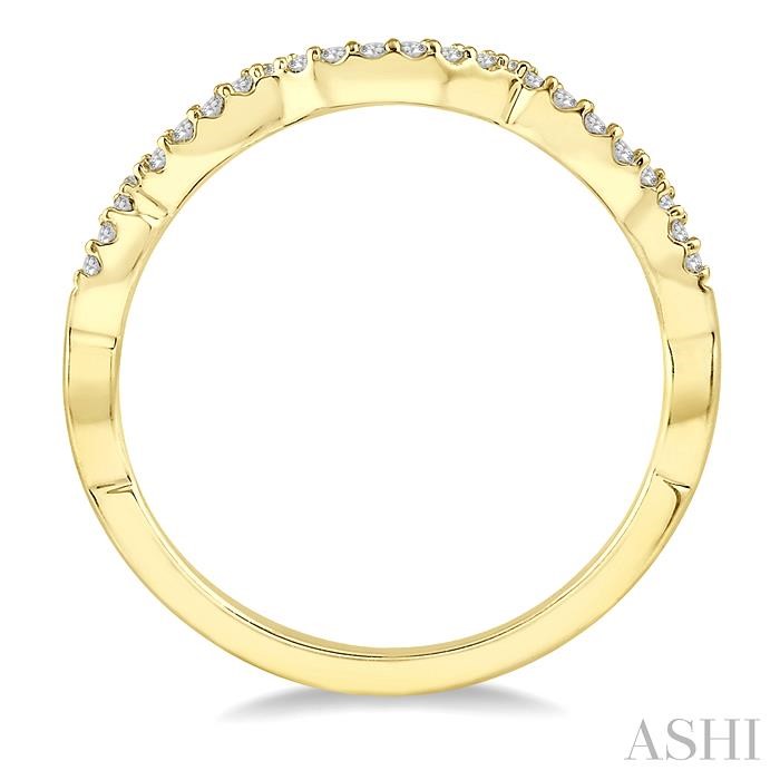 Wave Diamond Wedding Band-3