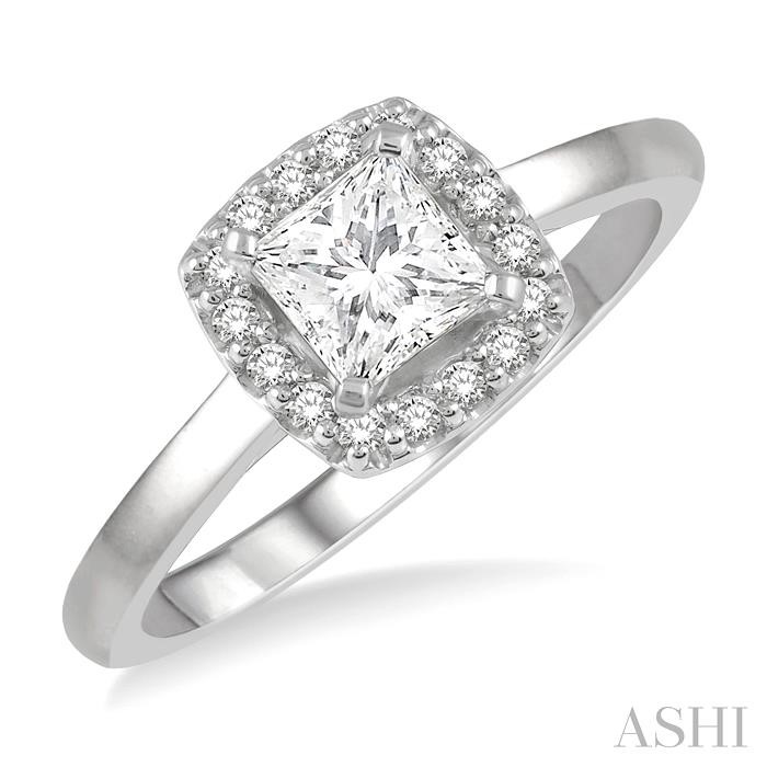 HALO DIAMOND ENGAGEMENT RING