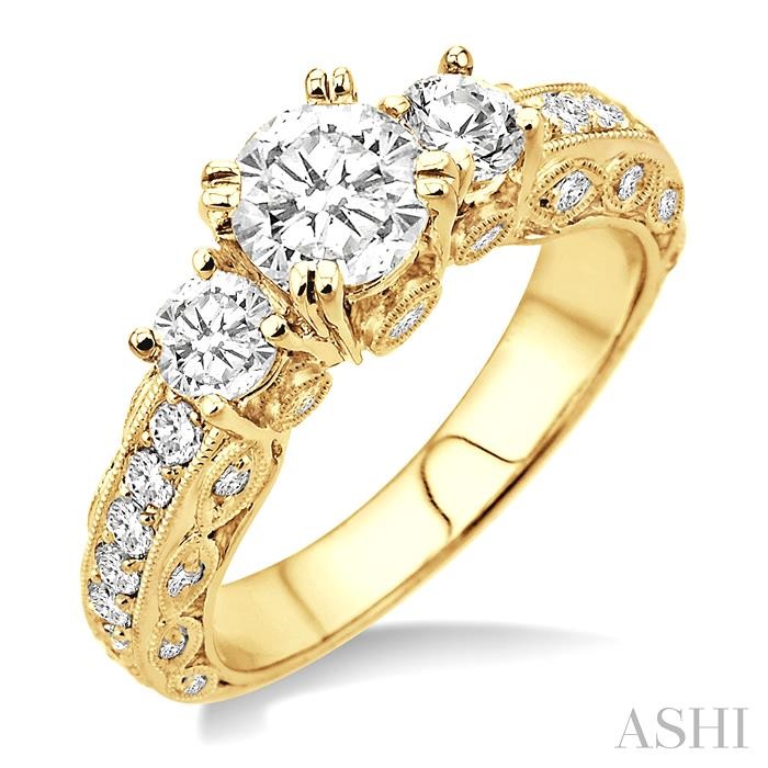 PAST PRESENT & FUTURE DIAMOND ENGAGEMENT RING