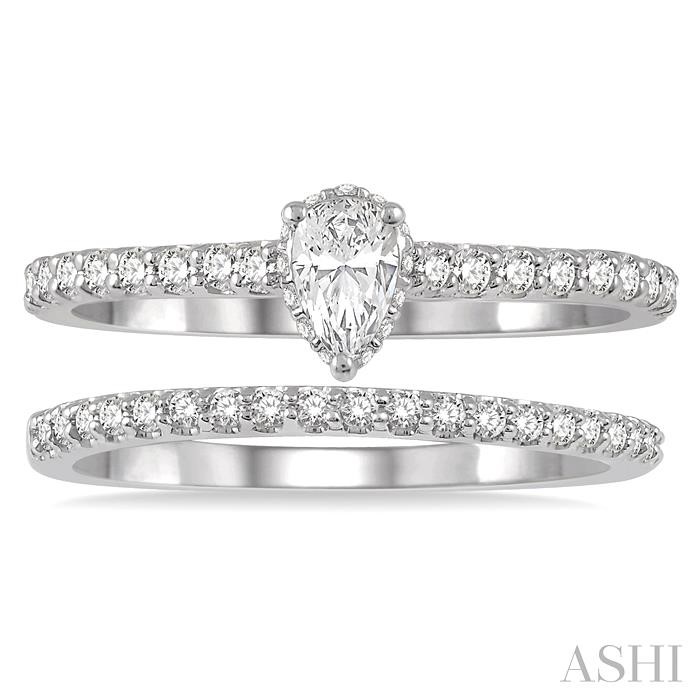 Pear Shape Diamond Wedding Set-2
