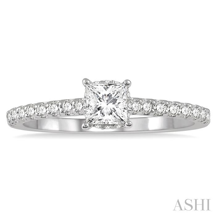 Princess Shape Diamond Engagement Ring-2