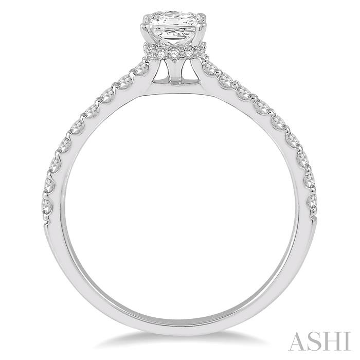 Princess Shape Diamond Engagement Ring-3