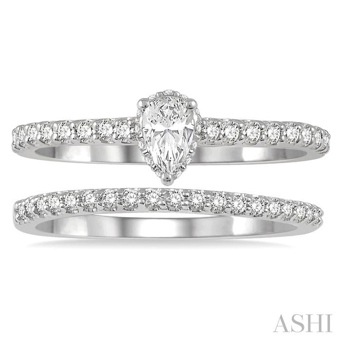 Pear Shape Diamond Wedding Set-2