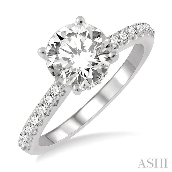 SEMI-MOUNT DIAMOND ENGAGEMENT RING