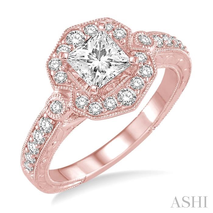 SEMI-MOUNT DIAMOND ENGAGEMENT RING