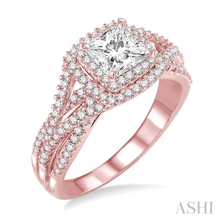 HALO DIAMOND ENGAGEMENT RING