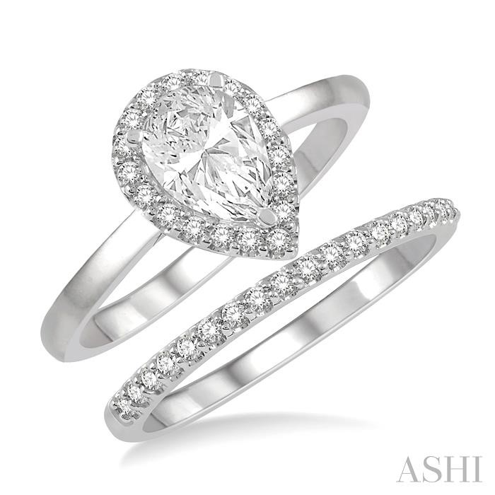 PEAR SHAPE DIAMOND WEDDING SET