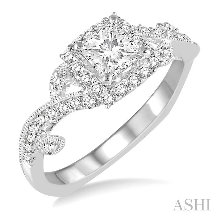 HALO DIAMOND ENGAGEMENT RING