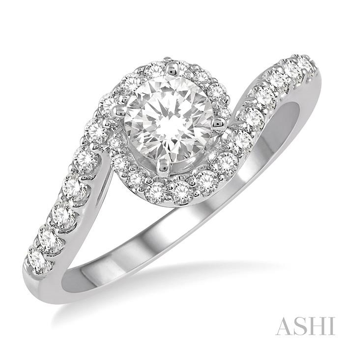 SEMI-MOUNT DIAMOND ENGAGEMENT RING