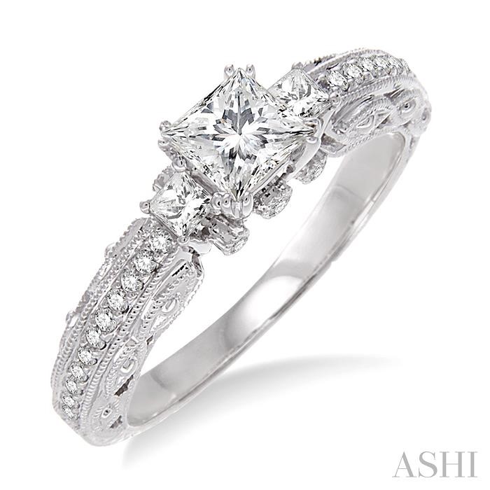 PAST PRESENT & FUTURE DIAMOND ENGAGEMENT RING