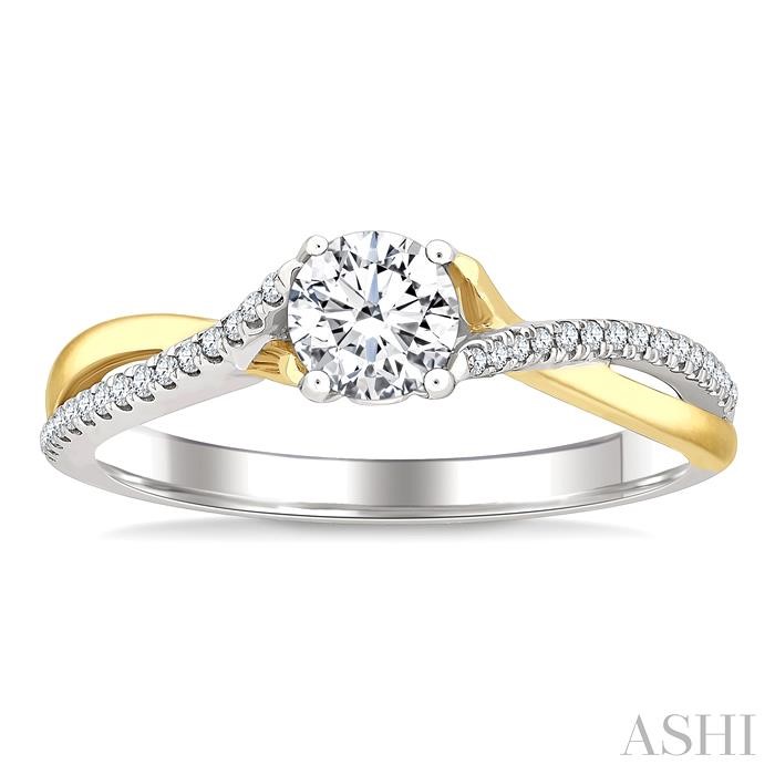 Round Shape Semi-Mount Diamond Engagement Ring-2