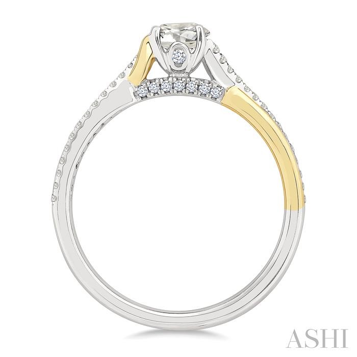 Round Shape Semi-Mount Diamond Engagement Ring-3