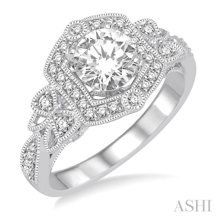 HALO DIAMOND ENGAGEMENT RING