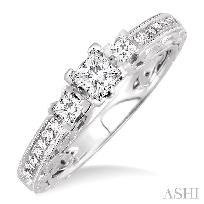 PAST PRESENT & FUTURE DIAMOND ENGAGEMENT RING
