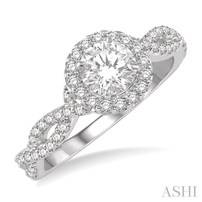 HALO DIAMOND ENGAGEMENT RING