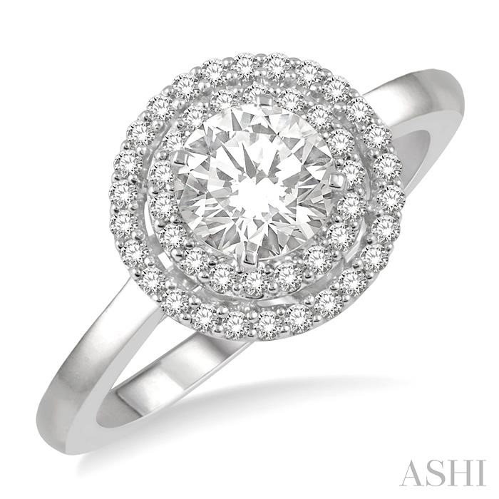 HALO DIAMOND ENGAGEMENT RING
