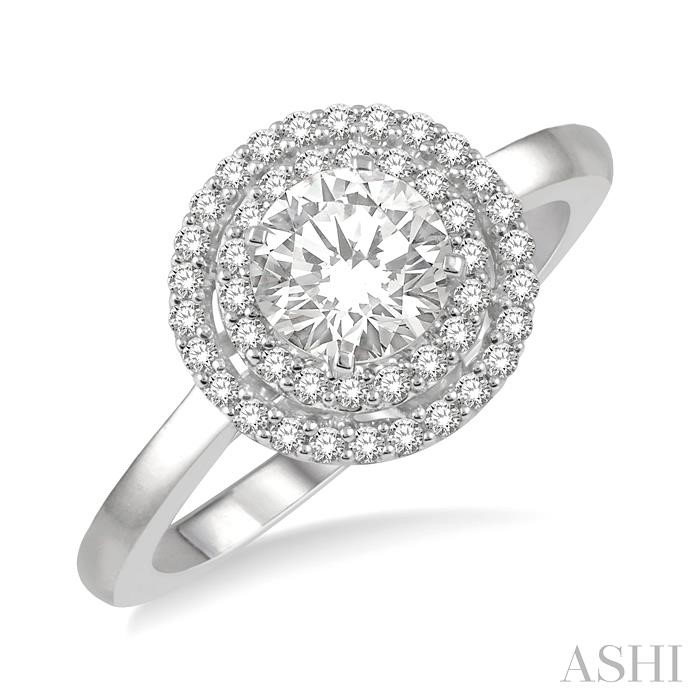 SEMI-MOUNT DIAMOND ENGAGEMENT RING