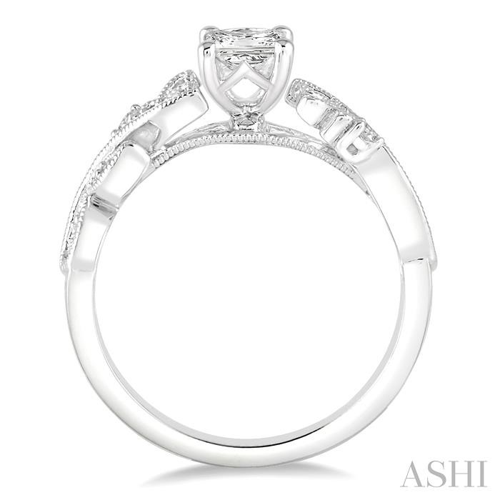 Princess Shape Diamond Engagement Ring-3