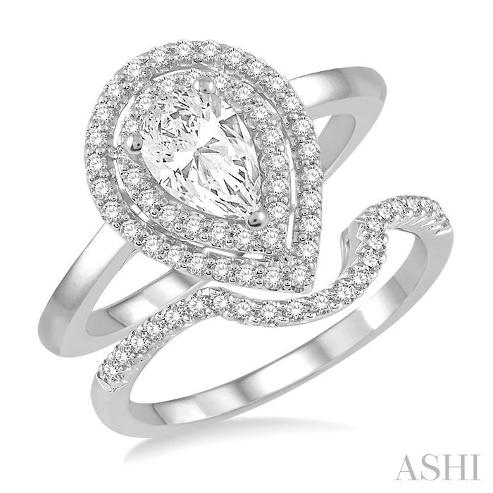 PEAR SHAPE DIAMOND WEDDING SET