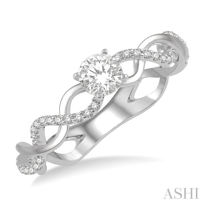SEMI-MOUNT DIAMOND ENGAGEMENT RING