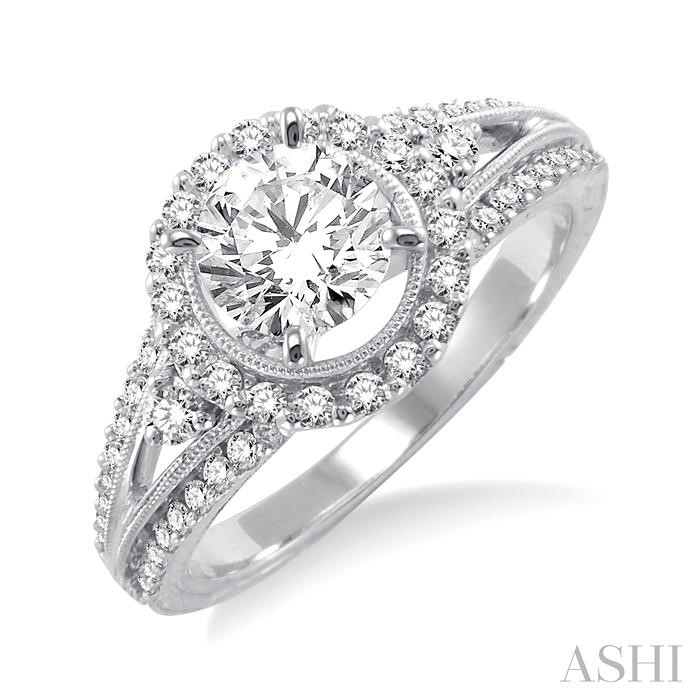 HALO DIAMOND ENGAGEMENT RING