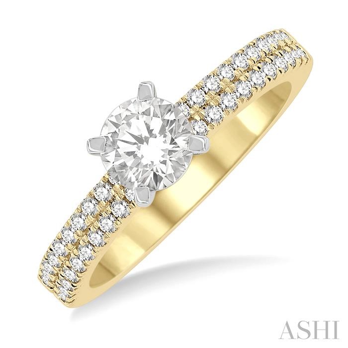 SEMI-MOUNT DIAMOND ENGAGEMENT RING
