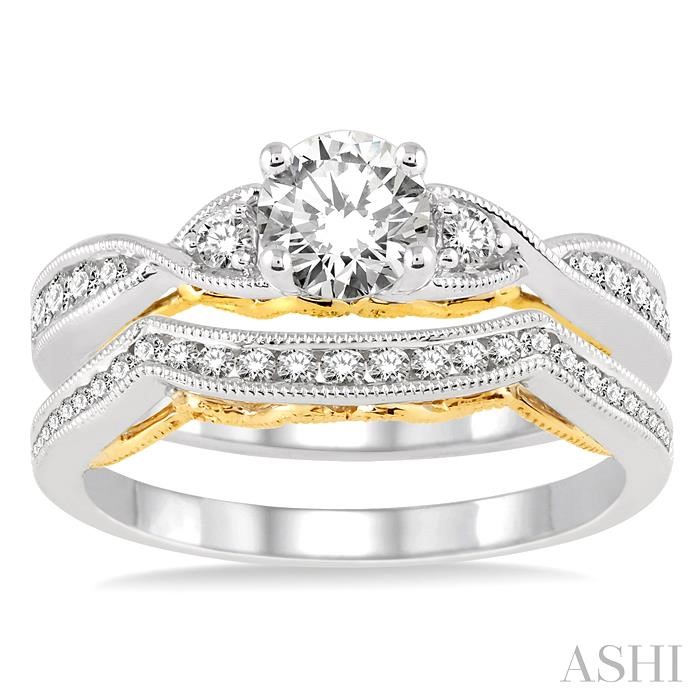 Round Shape Diamond Wedding Set-2