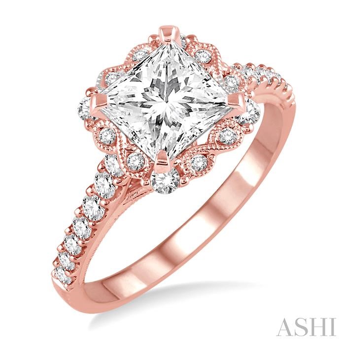 HALO DIAMOND ENGAGEMENT RING