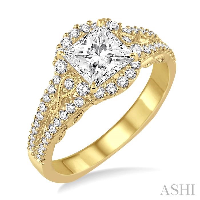 SEMI-MOUNT DIAMOND ENGAGEMENT RING