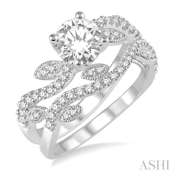 ROUND SHAPE DIAMOND WEDDING SET