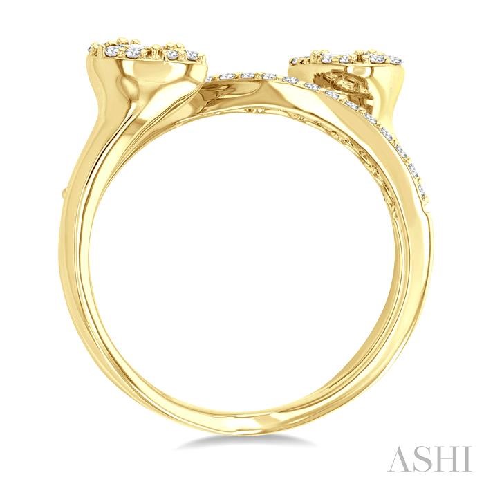 Pear Shape Fusion Diamond Fashion Ring-3