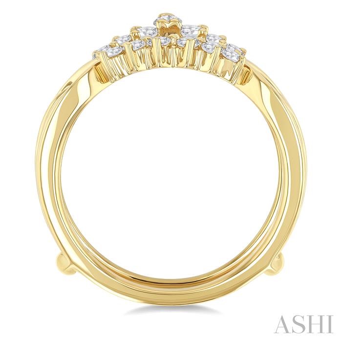 Chevron Diamond Insert Ring